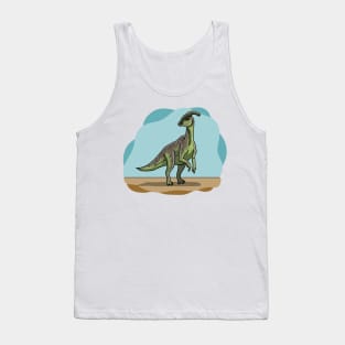 Parasaurolophus dinosaur Tank Top